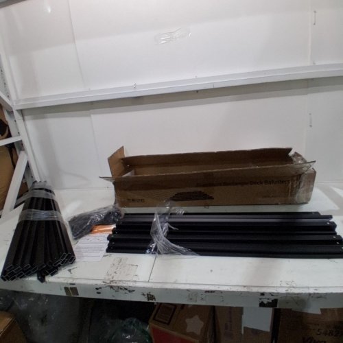 100PK ALUMINUM RECTANGLE DECK BALUSTERS - 29.5" - BLACK image 2