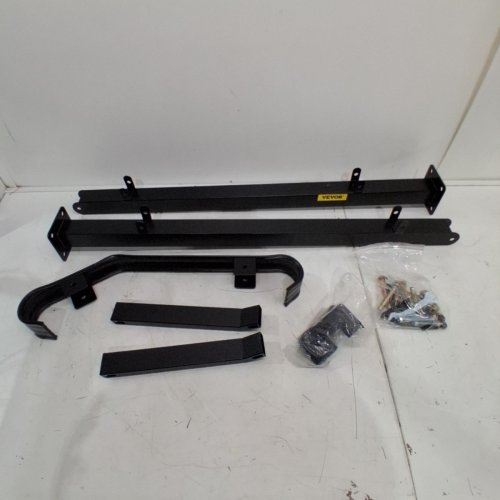 WROUGHT IRON OUTDOOR 1-2 STEP STAIR RAILING HANDRAIL - BLACK (MODEL: LTFSLDS1BMLFS0001) image 2