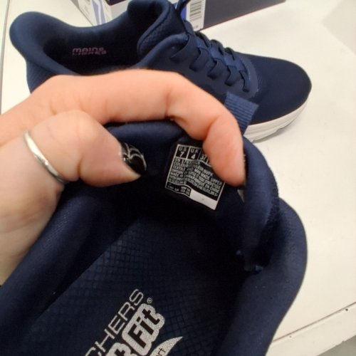SKECHERS SWIFT FIT SHOES - SIZE 7 - NAVY (ITEM: 2566407) image 5