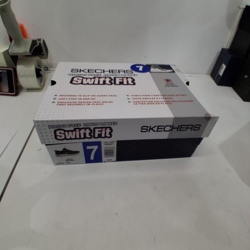 SKECHERS SWIFT FIT SHOES - SIZE 7 - NAVY (ITEM: 2566407) image 6