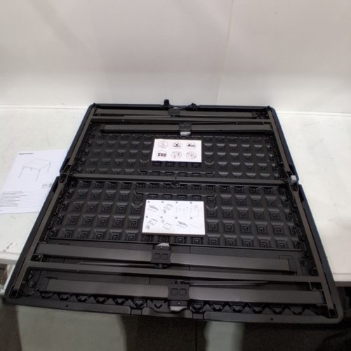 AMAZON BASICS FOLDING TABLE WITH CARRYING HANDLE - 34" - BLACK - image 3