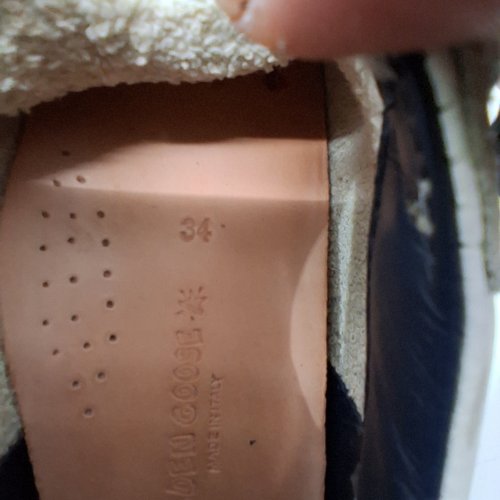 GOLDEN GOOSE DELUXE BRAND SUPER-STAR CLASSIC SNEAKER - SIZE 4 - WHITE/GREY/BLUE image 2