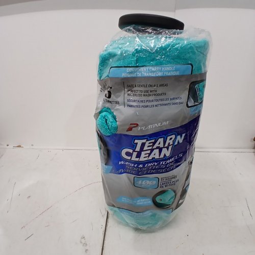 PLATINUM MICROFIBER CAR CLEANING POLISHING TOWEL - 15 CLOTHS/ 24" X 16" - LIGHT BLUE image 4