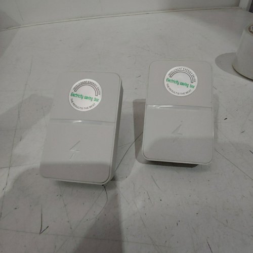 2PK DINSLIA ENERGY POWER SAVER ELECTRICITY SAVING BOX FOR HOUSEHOLD - 90 V - 250 V - WHITE image 3