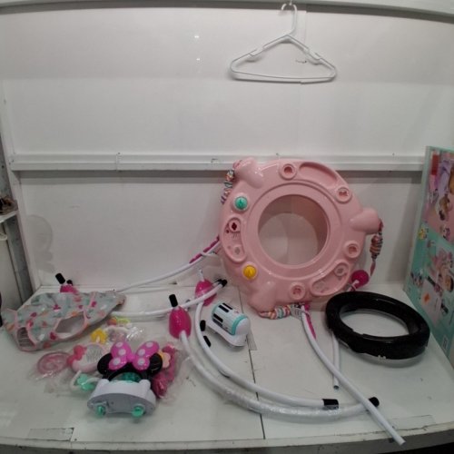 BRIGHT STARTS MINNIE MOUSE FOREVER BESTIES BABY ACTIVITY CENTER JUMPER - 25LBS CAPACITY - PINK/WHITE/BLUE (MODEL: 13062) image 2