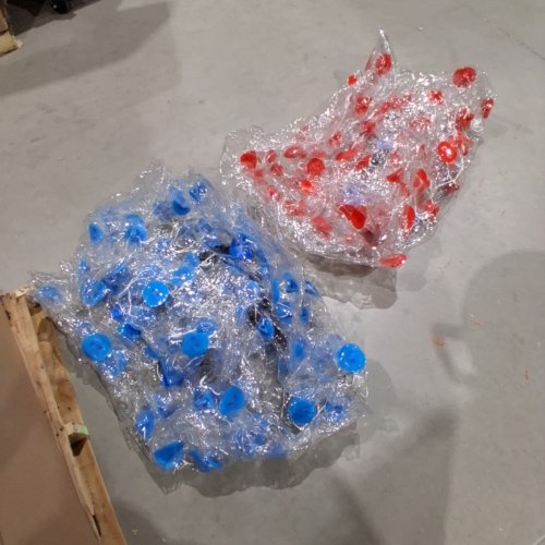 2PC VEVOR INFLATABLE BUMPER BALLS, DURABLE THICK PVC HUMAN HAMSTER BUBBLE KNOCKER FOR OUTDOOR SPORTS - 5FT - RED/BLUE (MODEL: HCPPQ-008) image 2