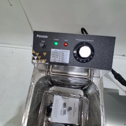 POCEZO ELECTRIC DEEP FRYER - 6L - 110V - SILVER image 2