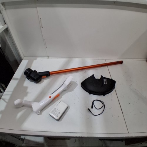 LITHELI CORDLESS WEED WACKER STRING TRIMMER & WEED EATER - ORANGE/WHITE (MODEL: U20GT01-0A110) image 3
