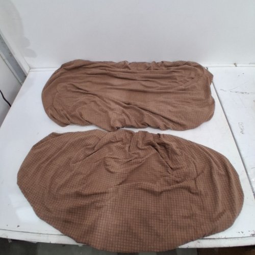 2PC SLIPCOVERS-STRETCHABLE LOVESEAT SOFA FURNITURE PROTECTOR - 35" - 45" / 11" - 17" - CAMEL image 3