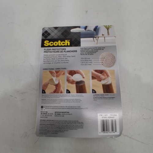 48PK SCOTCH FLOOR PROTECTORS - BEIGE (MODEL: 1781450) image 3