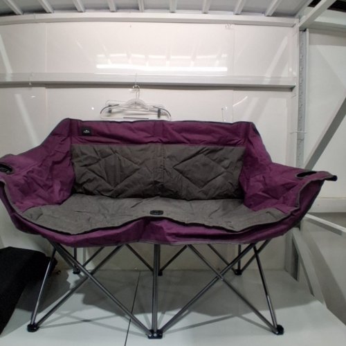 NORTHROAD FOLDING LOVESEAT CAMPING CHAIR - 600LBS MAX - PURPLE (MODEL: JR-105-PURPLE ) image 2