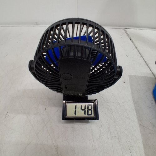GAIATOP PORTABLE RECHARGEABLE CLIP-ON FAN - 7" - BLACK/BLUE (MODEL: CF-40) image 2