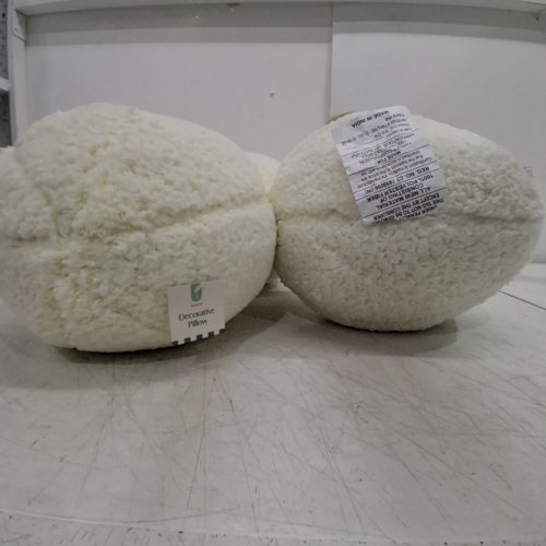 3 TARGET NORDIC ROUND SPHERE DECORATIVE PILLOW - 12'' - WHITE image 3