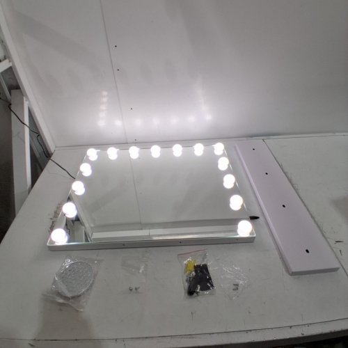 BESTOPE VANITY MAKEUP MIRROR WITH LIGHTS - HOLLYWOOD ADJUSTABLE LIGHTED VANITY MIRROR, USB OUTLET AND TOUCH CONTROLS image 6