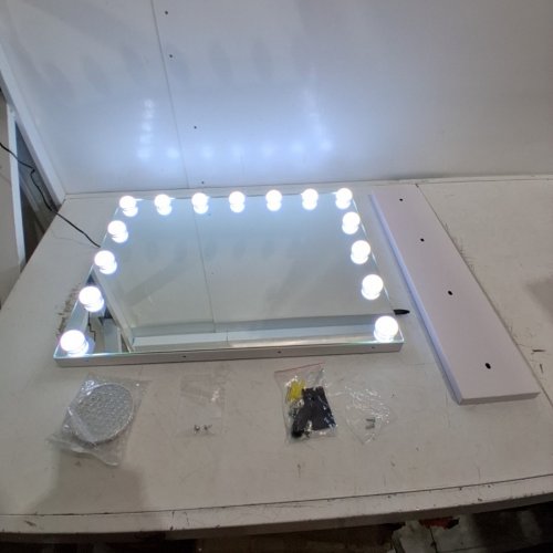 BESTOPE VANITY MAKEUP MIRROR WITH LIGHTS - HOLLYWOOD ADJUSTABLE LIGHTED VANITY MIRROR, USB OUTLET AND TOUCH CONTROLS image 7