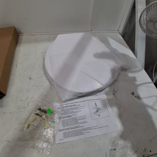 CENTOCO ROUND TOILET SEAT - 17" - CRANE WHITE (MODEL: DS1200-301) image 2