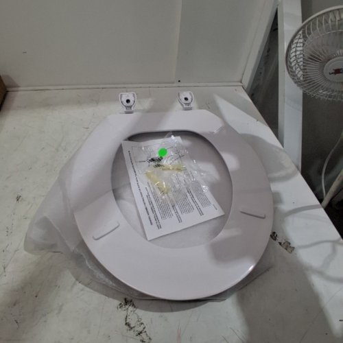 CENTOCO ROUND TOILET SEAT - 17" - CRANE WHITE (MODEL: DS1200-301) image 3