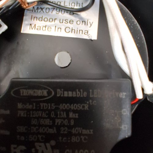 JAYCOMEY LED DIMMABLE CEILING LIGHT FIXTURE - 3000K - 14" - BLACK (MODEL: MX0790) image 2