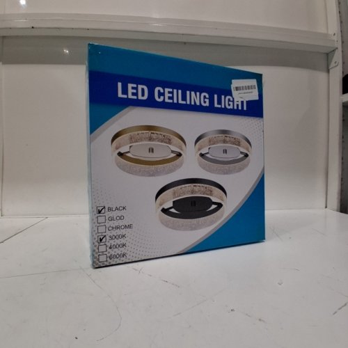 JAYCOMEY LED DIMMABLE CEILING LIGHT FIXTURE - 3000K - 14" - BLACK (MODEL: MX0790) image 5