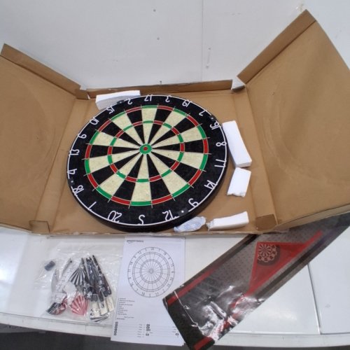 AMAZON BASICS REGULATION SIZE DARTBOARD SET - 6 DARTS INCLUDED - 18" - (MODEL: B0DZ24NR85) image 2