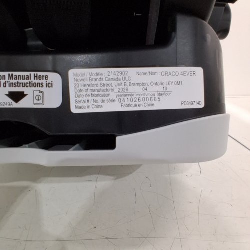 GRACO CHILDREN 4EVER 4-IN-1 CONVERTIBLE CAR SEAT - RAEGEN-GREY (MODEL: 2142902)) image 2