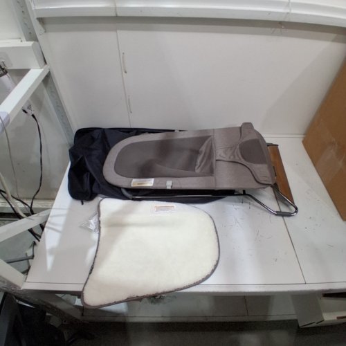 UPPABABY MIRA 2-IN-1 PORTABLE BOUNCER SEAT WITH GREENGUARD CERTIFIED & STORAGE BAG - WELLS/ DARK TAUPE (MODEL: 1801-MIR-NA-WEL) image 2