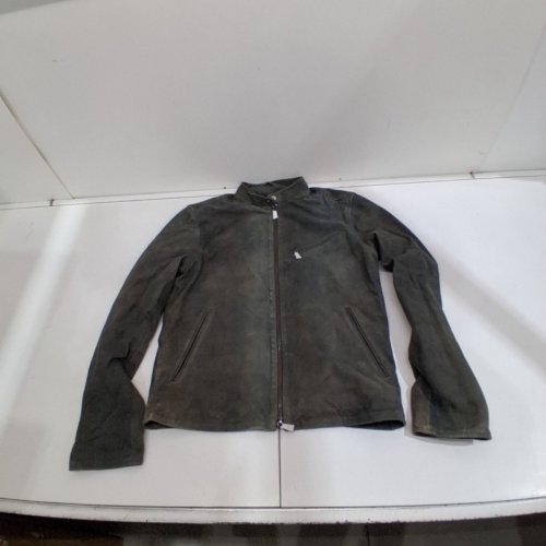 MENS JOHN VARVATOS REED RACER JACKET - SIZE 46 - SHADOW GREY image 2