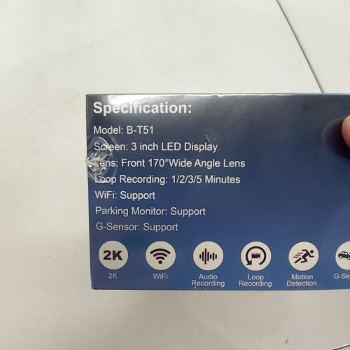 CAR DASH CAM - 2 K, 3" DISPLAY (MODEL: B-T51) image 4