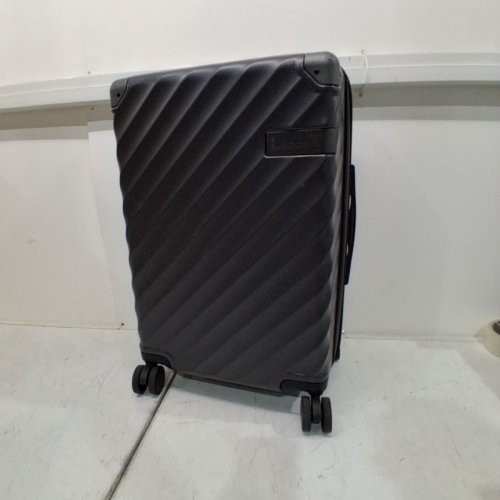 LUGGEX CARRY ON LUGGAGE EXPANDABLE HARD SHELL SUITCASE WITH SPINNER WHEELS- 20" - BLACK\GREY image 2