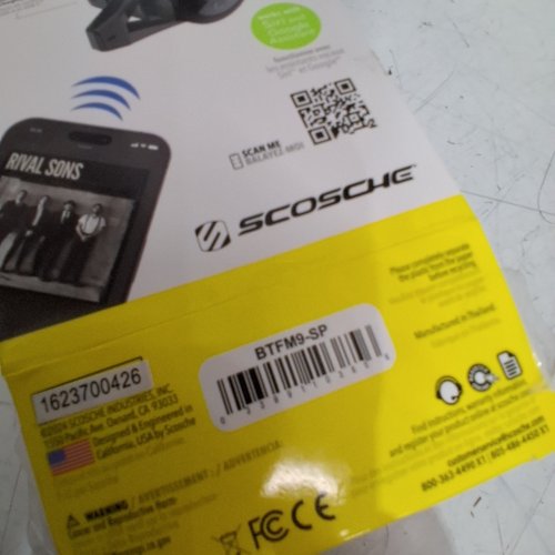 SCOSCHE WIRELESS HANDS-FREE BLUEBOOTH FM TRANSMITTER - BLACK (MODEL: BTFM9-SP) image 5