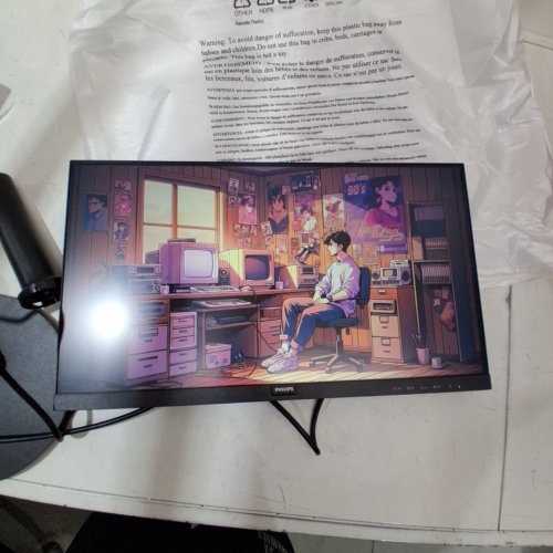 PHILIPS 22" 1080P HD COMPUTER MONITOR - 100HZ - BLACK (MODEL: 221V8LB/27) image 2