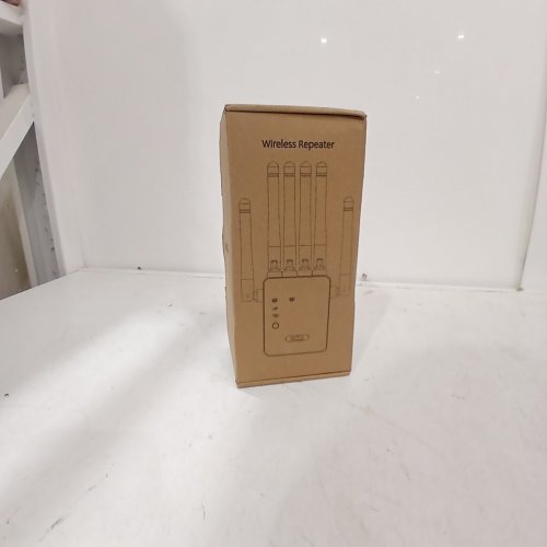 6-ANTENNA WIRELESS REPEATER WITH EURPEAN ADAPTER FOR TRAVEL - 1200MBPS - WHITE (MODEL: EX003) image 2