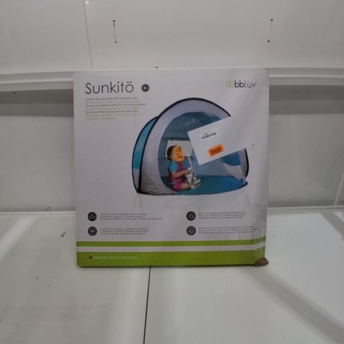 BBLÜV SUNKITÖ PORTABLE ANTI-UV POP-UP TENT WITH MOSQUITO NET - SPF 50 - BLUE/GREY (MODEL: B0135) image 3