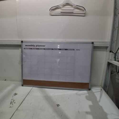 MAKELLO MONTHLY DRY ERASE WHITEBOARD/CALENDAR WITH CORK BOARD & DRY ERASE MARKERS - 36" X 24" - WHITE image 2