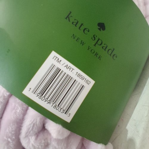KATE SPADE PLUSH THROW BLANKET - 60" X 70" - PALE PINK (MODEL: 1859162) image 2