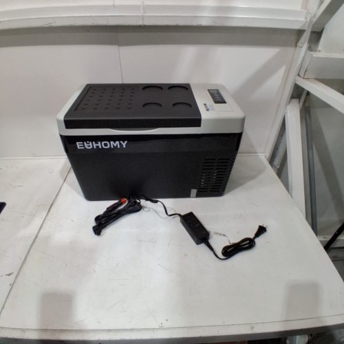 EUHOMY ELECTRIC COOLER/REFRIGERATOR - 26QT - 12/24V - DC 110-240V AC - BLACK/GREY (MODEL: CF004-25) image 3