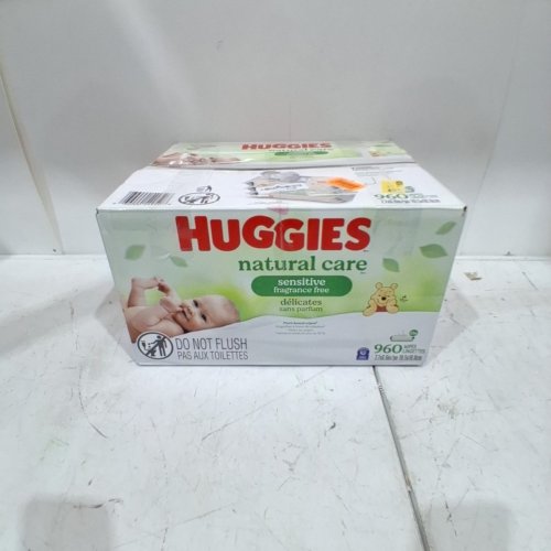 15PK (960 WIPES) HUGGIES UNSCENTED NATURAL CARE HYPOALLERGENIC BABY WIPES (MODEL:00036000501292) image 4