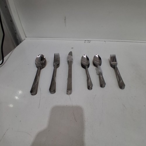 49PC DRAWER CUTLERY TRAY WITH KITCHENWARE - WHITE/SILVER image 3