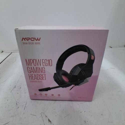 MPOW EG10 GAMING HEADSET FOR PS5,PS4, PC, XBOX ONE, ULTRA LIGHT OVER EAR HEADPHONES WITH NOISE CANCELLING MIC, STEREO BASS SURROUND PC HEADSET, LED LIGHT, SOFT MEMORY EARMUFFS FOR LAPTOP MAC SWITCH PINK (MODEL:MPBH414AP) image 3