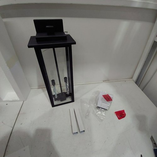 ZSMAIKU OUTDOOR WATERPROOF PORCH WALL SCONCE LIGHT FIXTURE - 110-120 V - BLACK (ITEM: FTL-OW-057) image 3