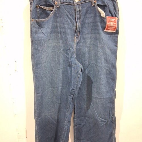 WOMEN'S LEVI STRAUSS SIGNATURE HIGH RISE CINCH WAIST LOOSE JEANS - 18 - BLUE image 2
