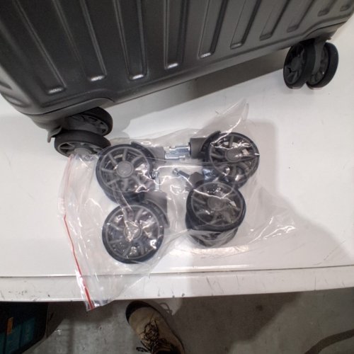 7PC JOYWAY HARDSIDE LLUGGAGE SET WITH SPINNER WHEELS - GREY (MODEL:TR026) image 4