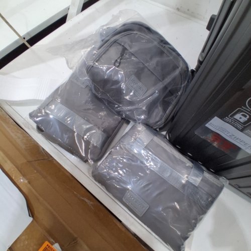7PC JOYWAY HARDSIDE LLUGGAGE SET WITH SPINNER WHEELS - GREY (MODEL:TR026) image 5