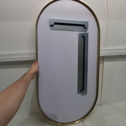KOHLER ESSENTIAL MODERN OVAL MIRROR - 20.5" X 40" - BRUSHED GOLD (MODEL: 26051-BGL) image 5