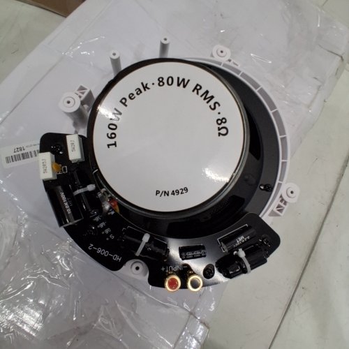 2PK MONOPRICE CALIBER IN-CEILING 2 WAY SPEAKERS - 8" 15 DEGREE ANGLE - 160W - WHITE (MODEL: 104929) image 2