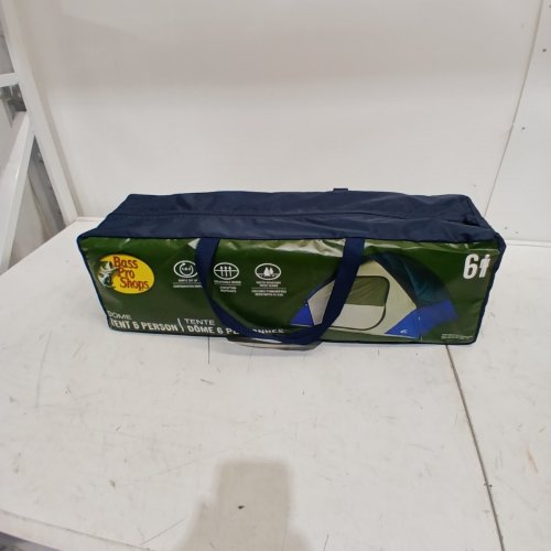 BPS DOME CAMPING TENT - 6 PERSON - 11FT X 9FT X 72" - GRAY /BLUE - (MODEL: BPS261109/4454251) image 4