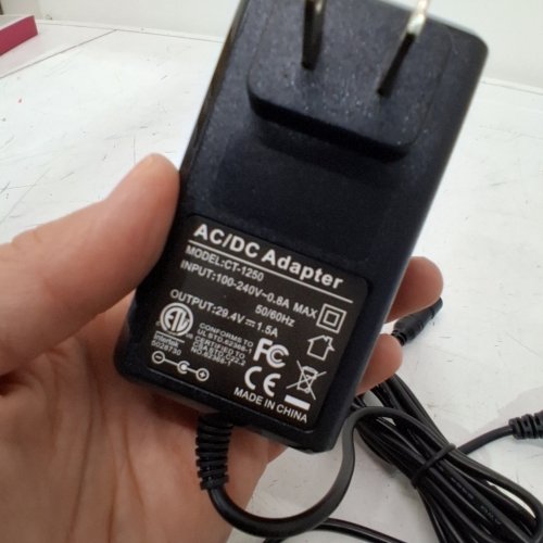 VHBW CHARGER COMPATIBLE WITH JETSON PIXEL RAVE REMIX SCOOTER - 29.4V - BLACK (MODEL:CT-1250) image 3
