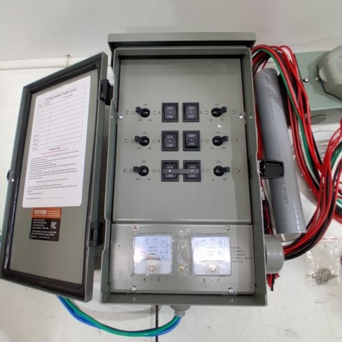 MANUAL TRANSFER SWITCH, 30-AMP 10-CIRCUIT, PREWIRED GENERATOR TRANSFER SWITCH KIT WITH NEMA L14-30P POWER INLET BOX, (MODEL:SP-ZH352510(30A-10) image 4