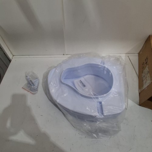 RAISED TOILET SEAT RISER - 4" RAISED - WHITE - (MODEL: FBL760600) image 2
