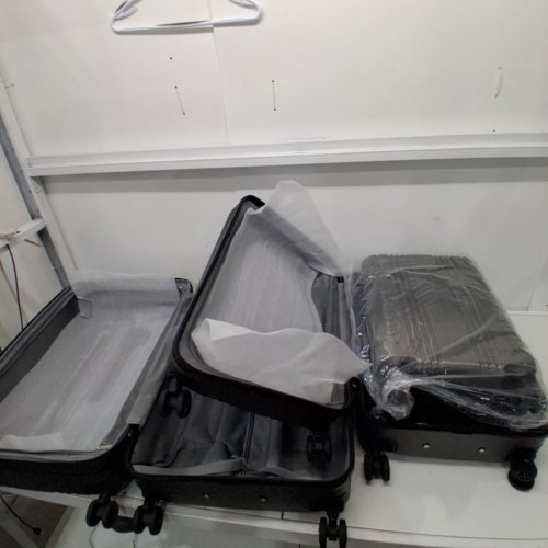 3PC COOLIFE LUGGAGE EXPANDABLE SUITCASE SET, 28", 24", 20" - GREY (MODEL: LUGGAGE981ABS) image 2